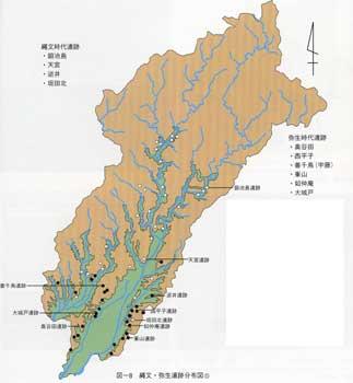 縄文・弥生遺跡分布図