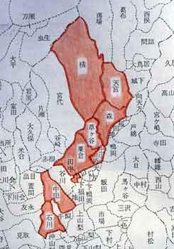 八ヵ村区分図