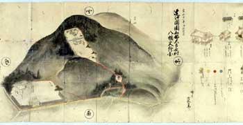 大鳥居八幡絵図