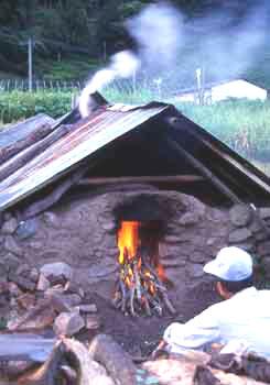 炭焼き小屋の写真