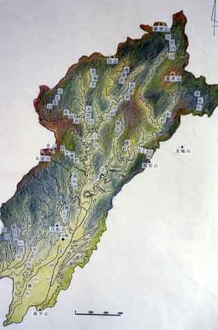 森町の太田川水系の図