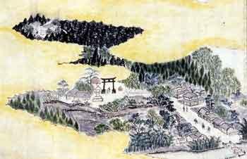 秋葉山の図イラスト