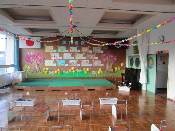 園田幼稚園の卒園式写真