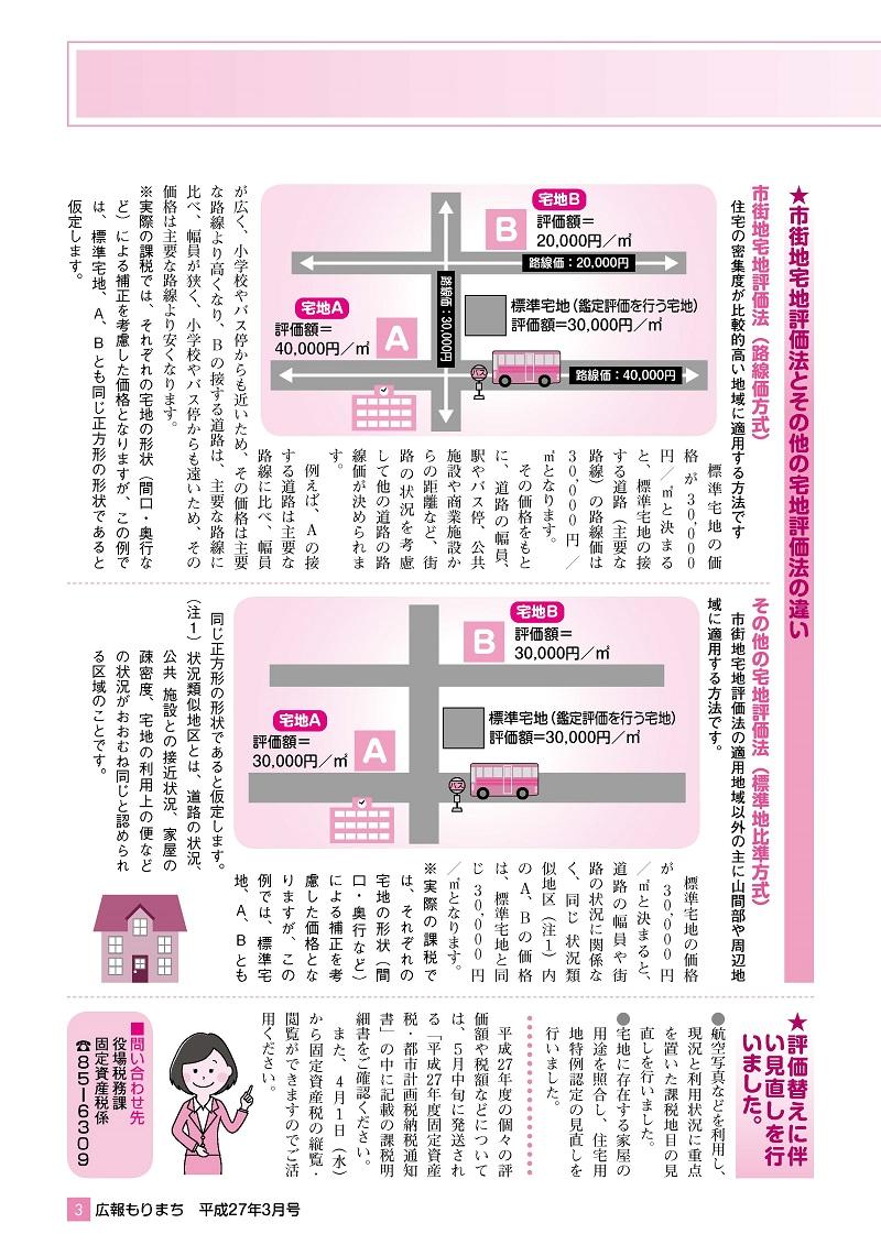 市街地宅地評価法とその他の宅地評価法の違いが説明された記事の紙面の画像