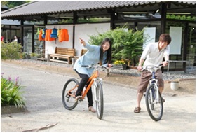 マウンテンバイクの様子